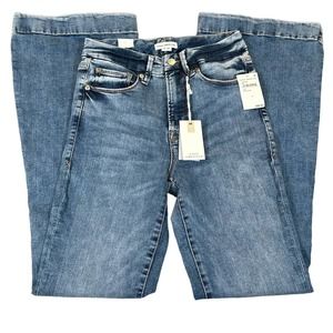GOOD AMERICAN Jeans 32" GOOD LEGS FLARE Size 8 INDIGO445 NWTs